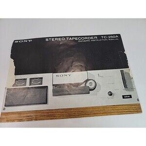 Sony TC-250A Reel to Reel Tape Deck Owner's Manual Original Vintage Schematic